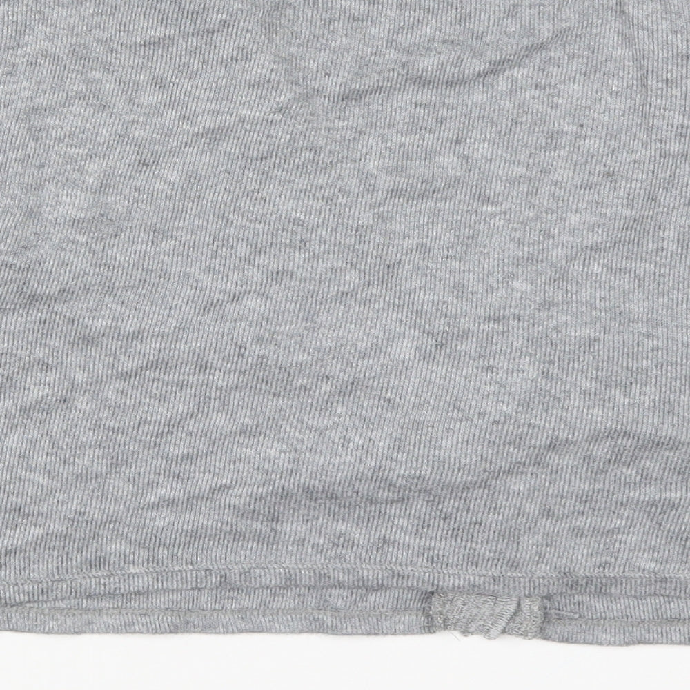 Womens UK Size L Zara Grey Cape Jumper