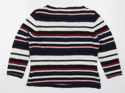 Womens UK Size M Precis Blue Pullover Jumper