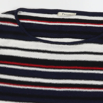 Womens UK Size M Precis Blue Pullover Jumper