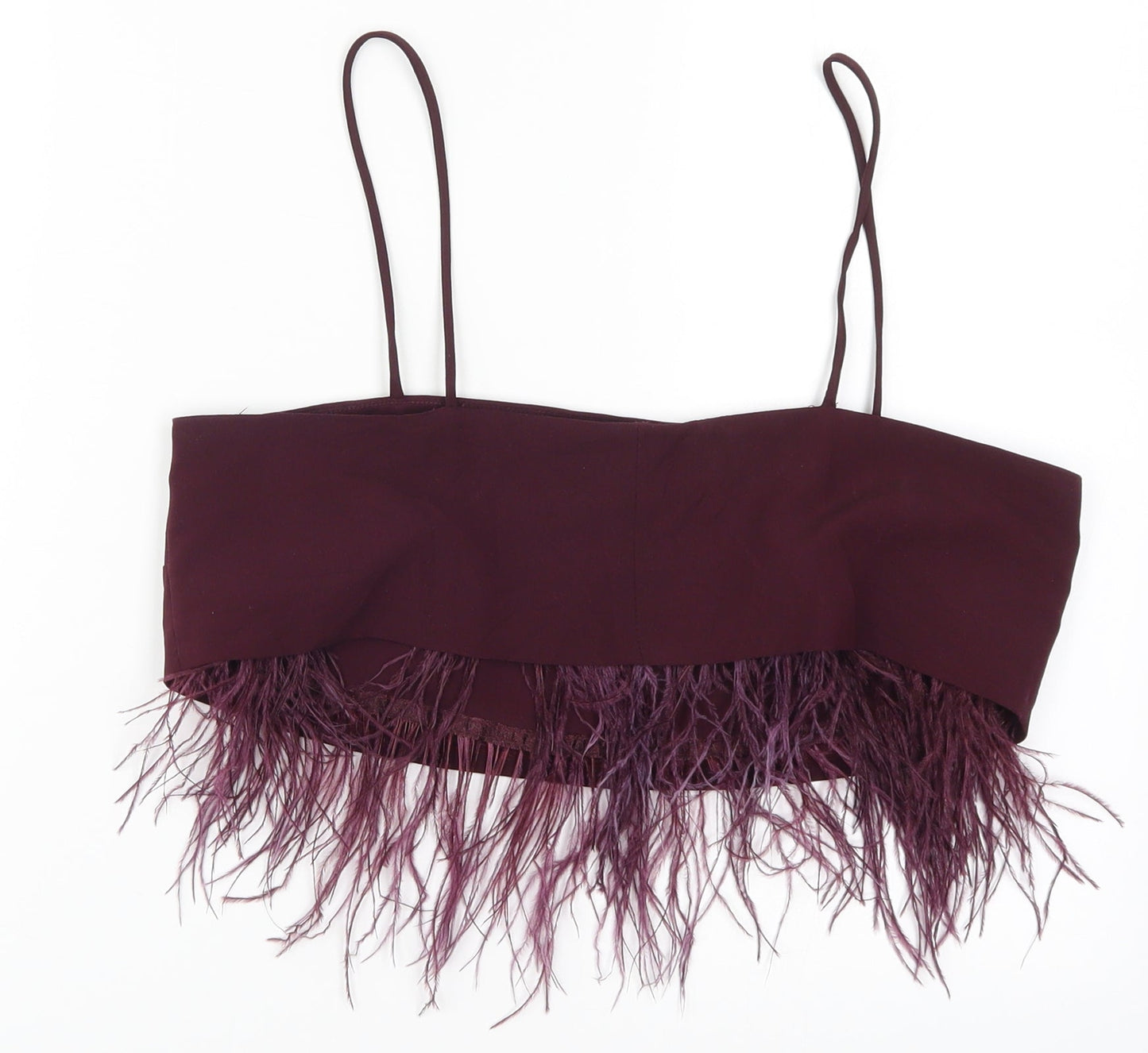 Womens UK Size 10 Topshop Purple Cropped Tank