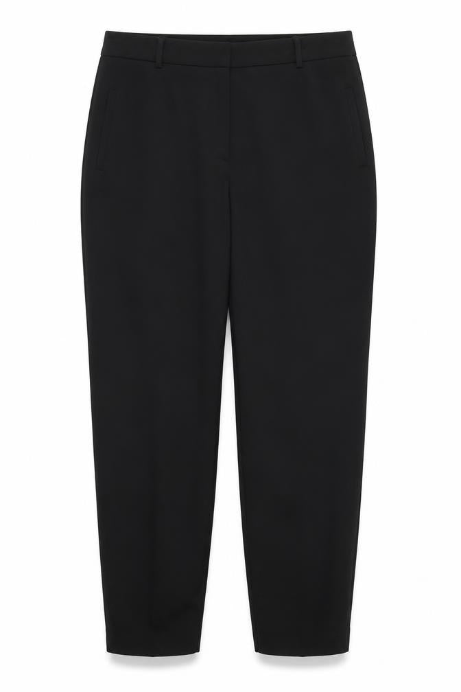 Womens UK Size 16 Preworn Regular Fit  Black Trousers