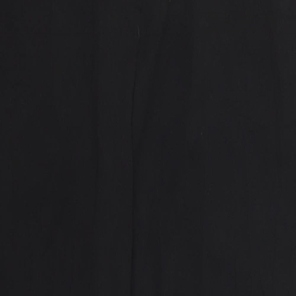 Womens UK Size 16 Preworn Regular Fit  Black Trousers