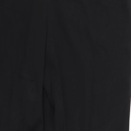 Womens UK Size 16 Preworn Regular Fit  Black Trousers
