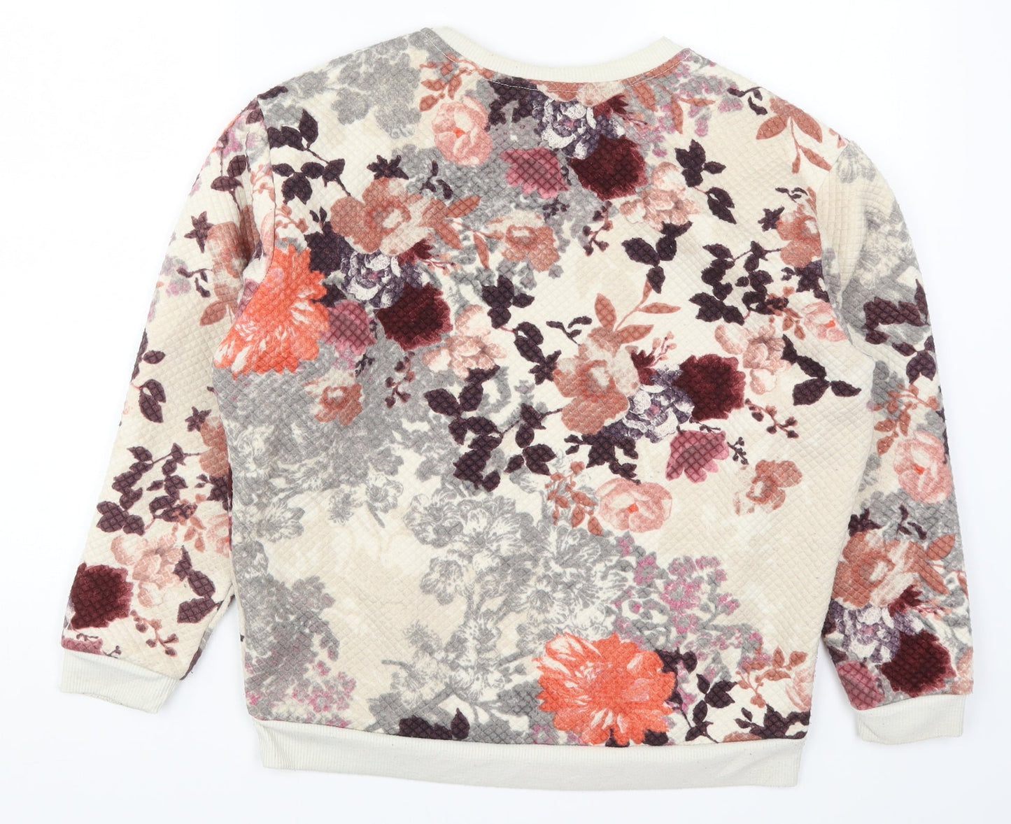 H&M Womens Multicoloured Floral  Pullover Sweatshirt Size XS