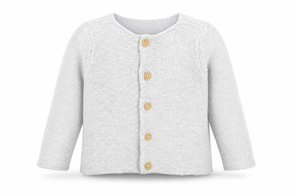 Front view of H&M Baby Grey Cardigan Jumper One Size