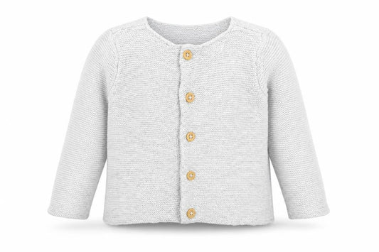 Front view of H&M Baby Grey Cardigan Jumper One Size