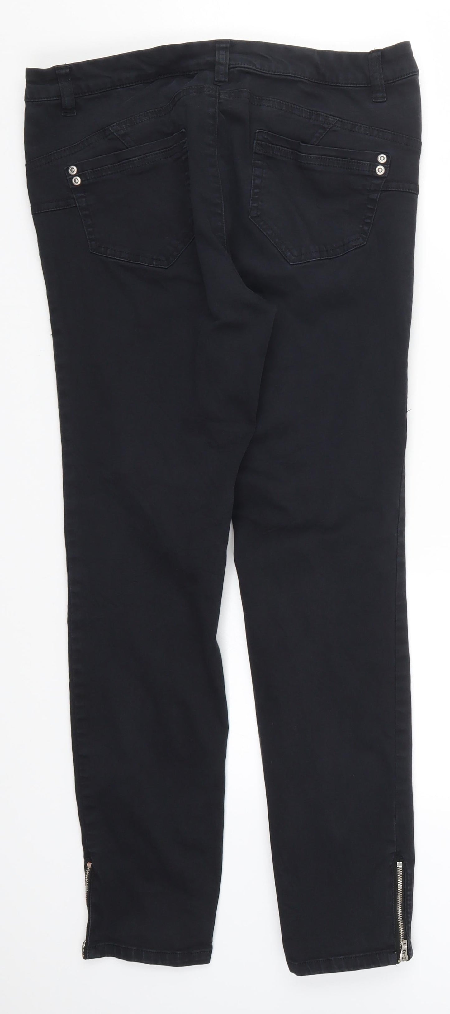 Yessica Womens Black  Denim Skinny Jeans Size 10 L27 in