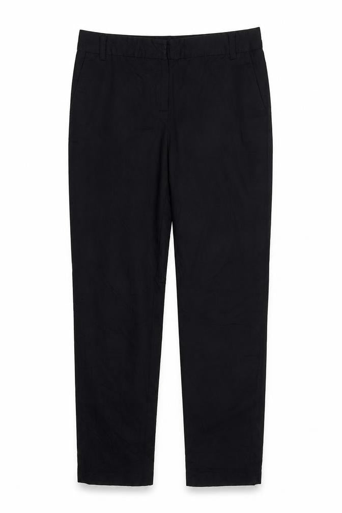 Womens UK Size 8 Mango Regular Fit  Black Trousers