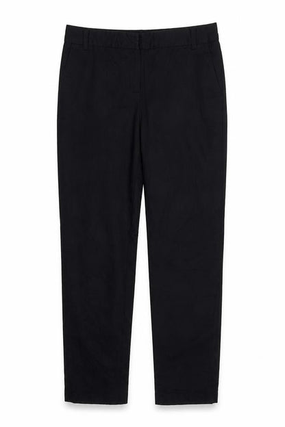 Womens UK Size 8 Mango Regular Fit  Black Trousers