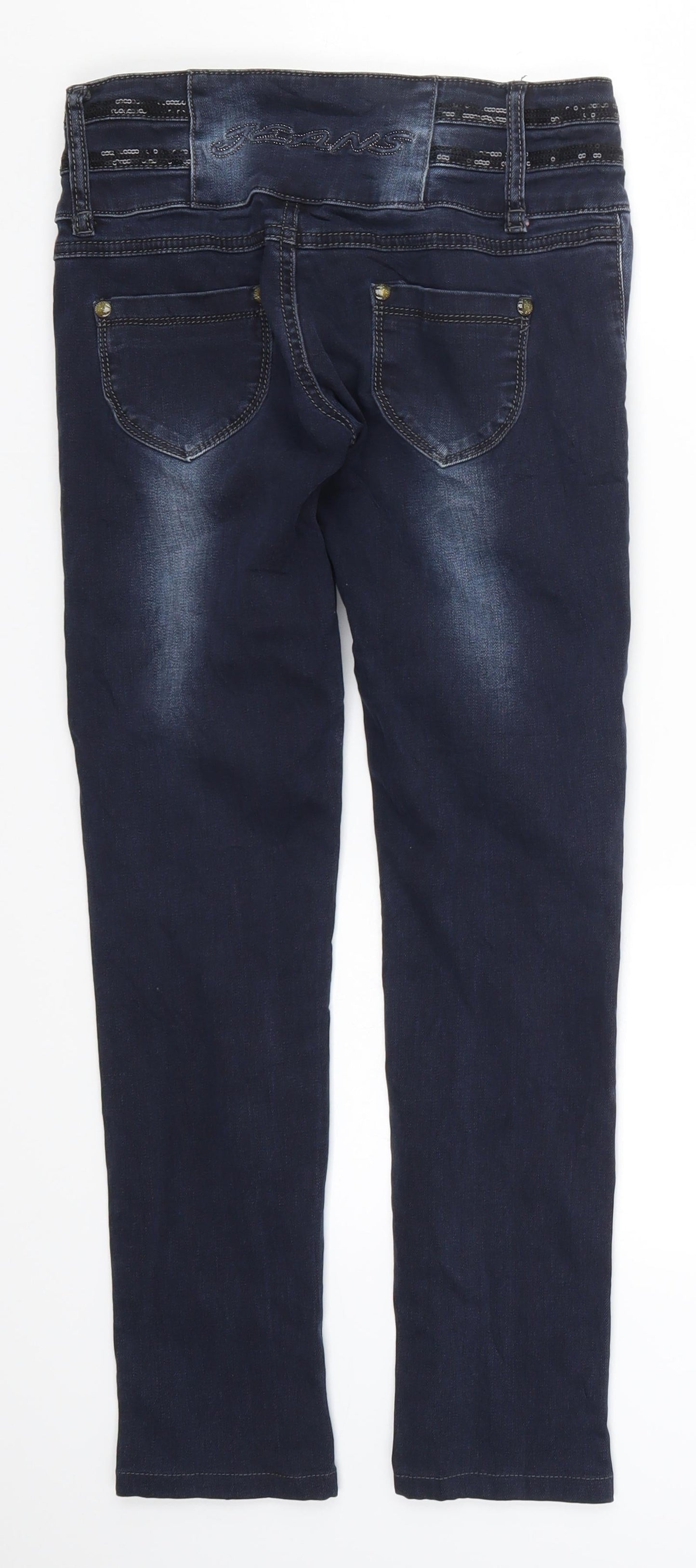 Womens UK Size 27 in Preworn Regular Fit Skinny Blue Jeans