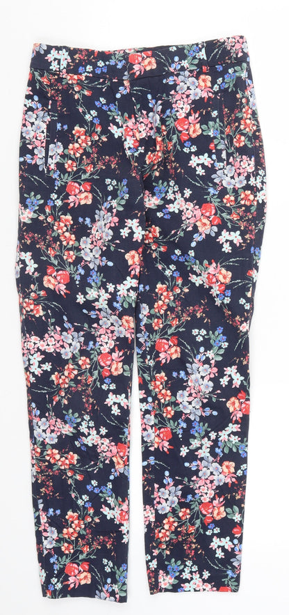 Stradivarius Womens Multicoloured Floral  Trousers  Size 6 L24 in