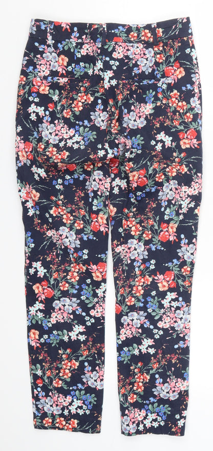 Stradivarius Womens Multicoloured Floral  Trousers  Size 6 L24 in
