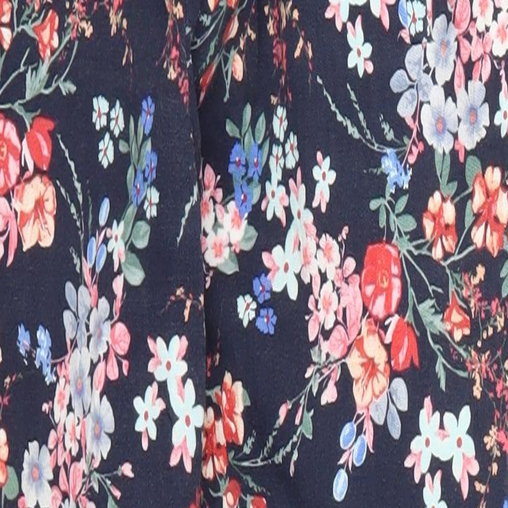 Stradivarius Womens Multicoloured Floral  Trousers  Size 6 L24 in