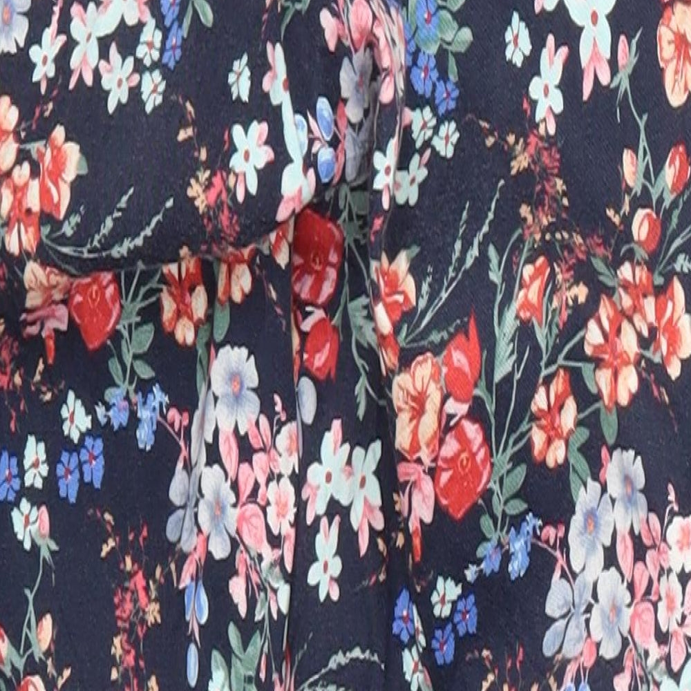 Stradivarius Womens Multicoloured Floral  Trousers  Size 6 L24 in