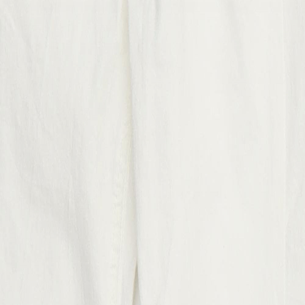 Pull&Bear Womens White  Denim Skinny Jeans Size 6 L26.5 in