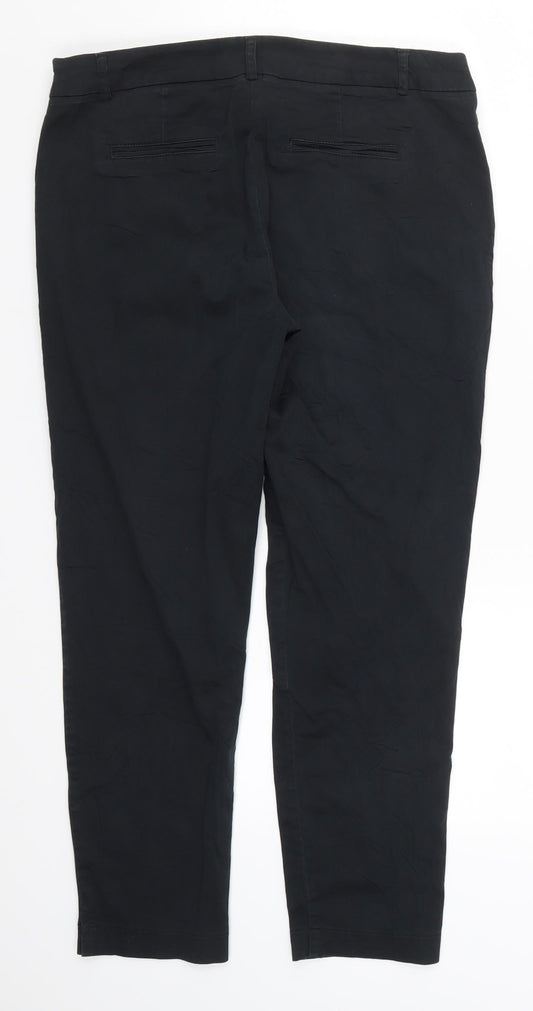 ORSAY Womens Black   Cropped Trousers Size 33 in L25 in