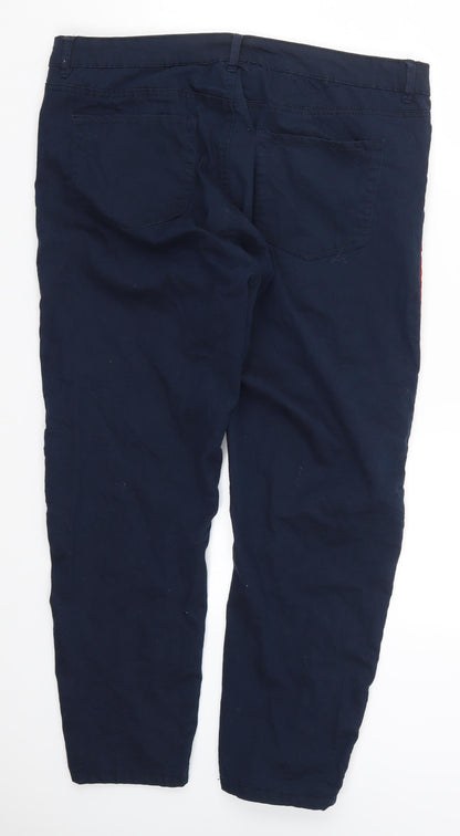 Womens UK Size 38 in Preworn Regular Fit  Blue Trousers