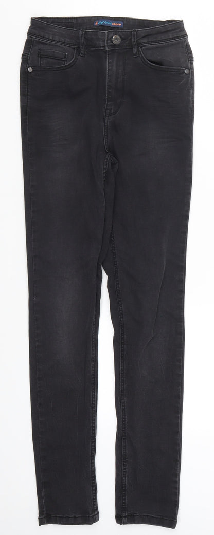Womens UK Size 8 Preworn Regular Fit Skinny Grey Jeans