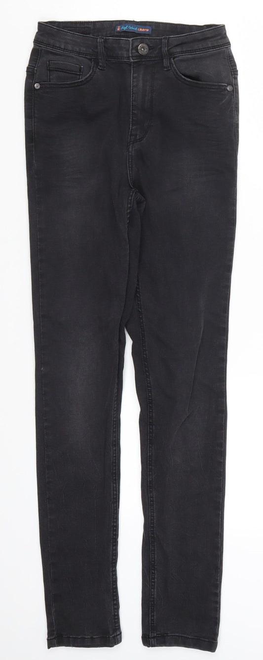 Womens UK Size 8 Preworn Regular Fit Skinny Grey Jeans