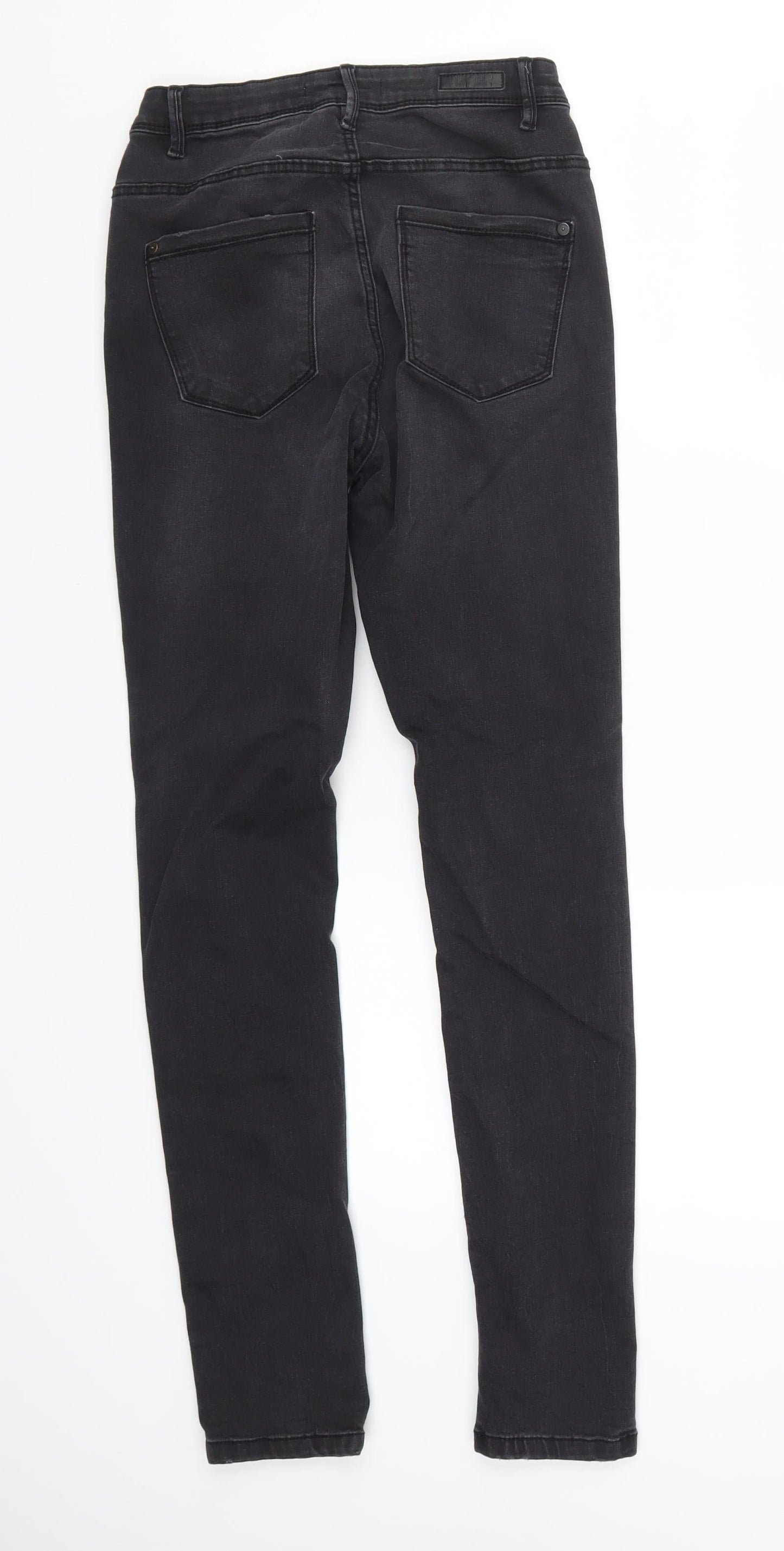 Womens UK Size 8 Preworn Regular Fit Skinny Grey Jeans