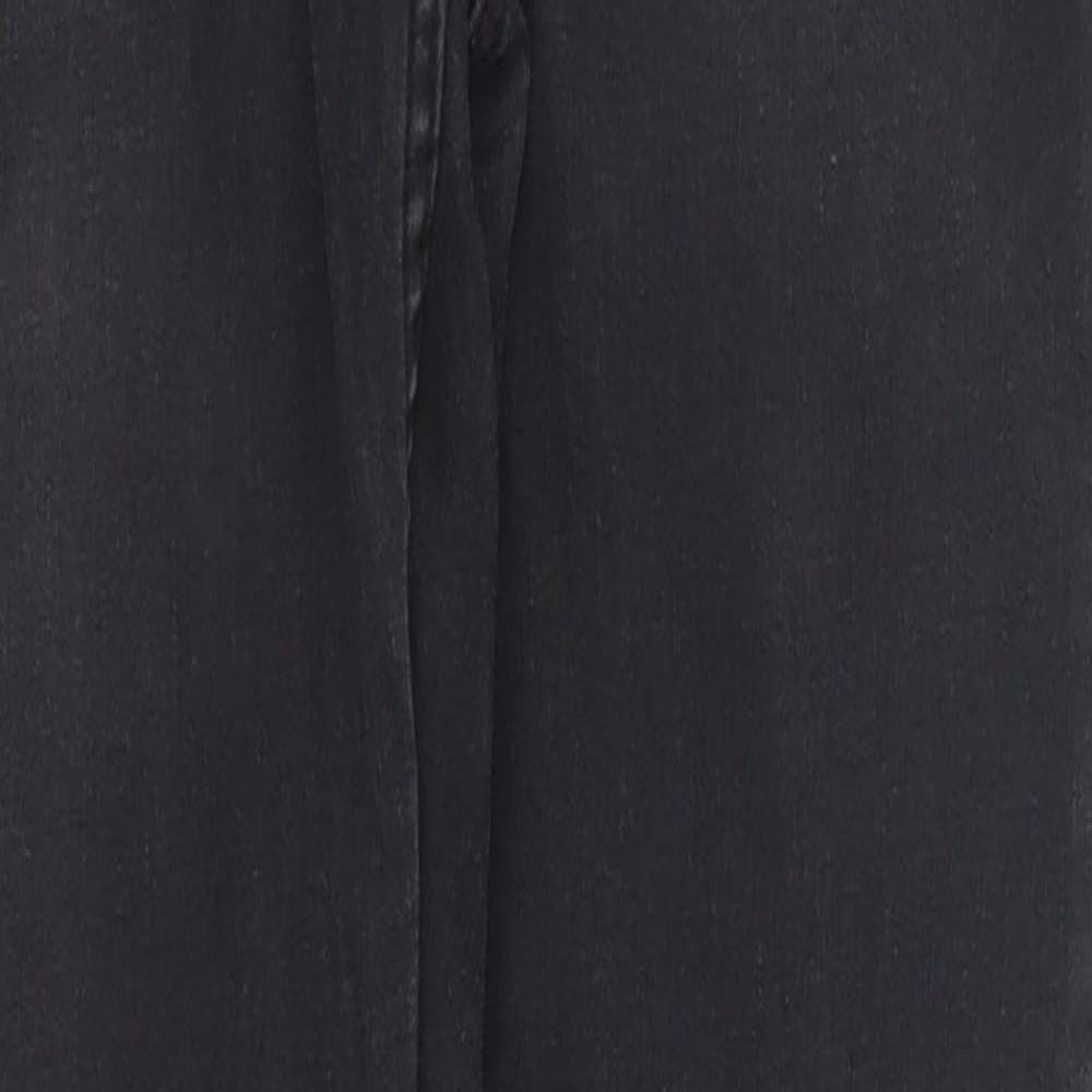 Womens UK Size 8 Preworn Regular Fit Skinny Grey Jeans