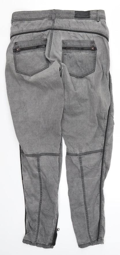 Dranella Womens Grey   Trousers  Size 8 L30 in