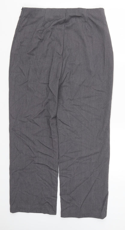 Perrugi Womens Grey   Trousers  Size 14 L27 in