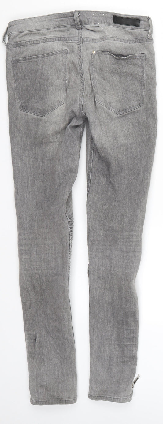 H&M Womens Grey  Denim Skinny Jeans Size 26 in L29 in