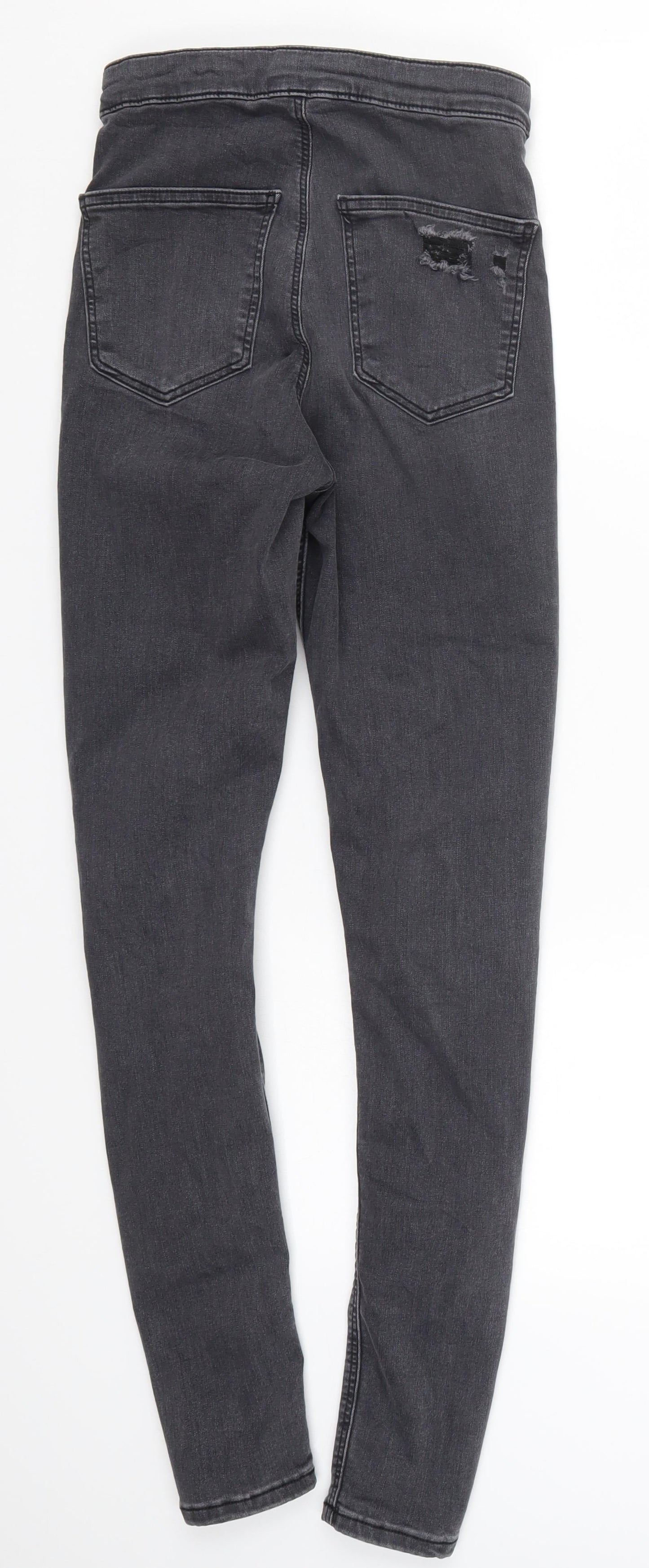 Topshop Womens Grey  Denim Skinny Jeans Size 28 in L28 in