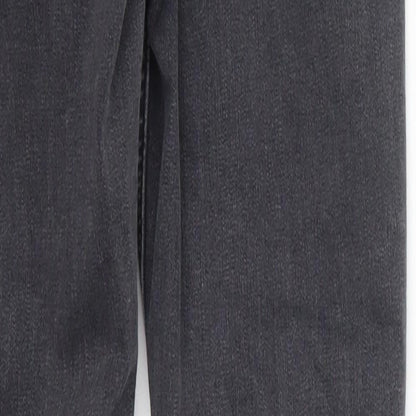 Topshop Womens Grey  Denim Skinny Jeans Size 28 in L28 in