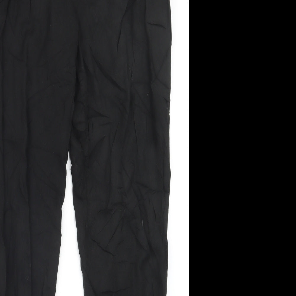 Womens UK Size 10 F&F Regular Fit  Black Trousers