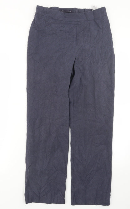Marks and Spencer Womens Blue   Trousers  Size 8 L28 in