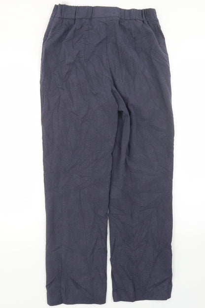 Marks and Spencer Womens Blue   Trousers  Size 8 L28 in