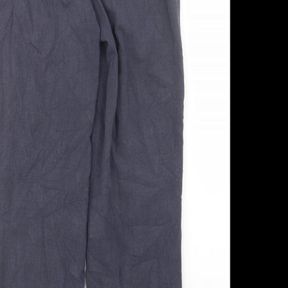 Marks and Spencer Womens Blue   Trousers  Size 8 L28 in