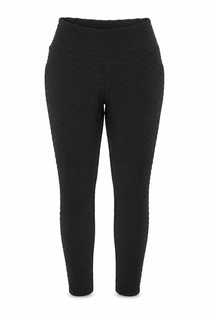 Womens UK Size L Preworn Regular Fit  Black Trousers