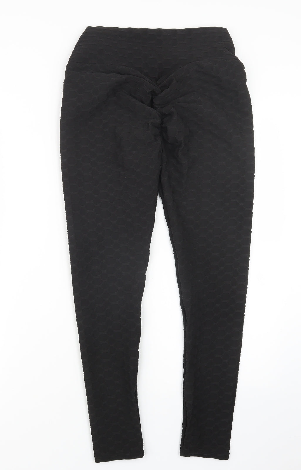 Womens UK Size L Preworn Regular Fit  Black Trousers