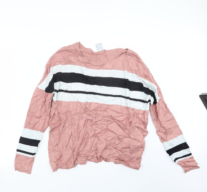Womens UK Size XS ICHI Pink Pullover Jumper