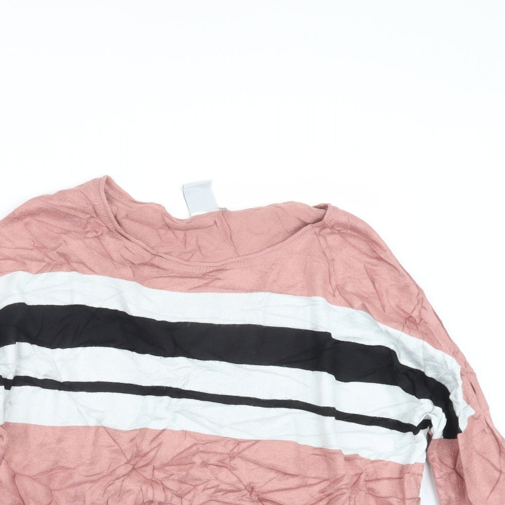Womens UK Size XS ICHI Pink Pullover Jumper