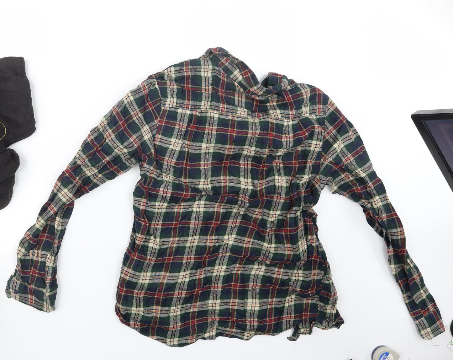 Primark Mens Blue Check   Button-Up Size L