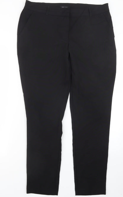 New Look Womens Black   Trousers  Size 14 L29 in