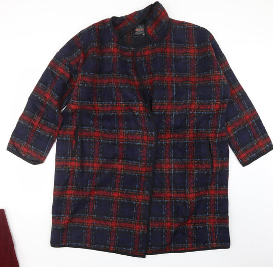 QED London Womens Red Check  Jacket  Size 16