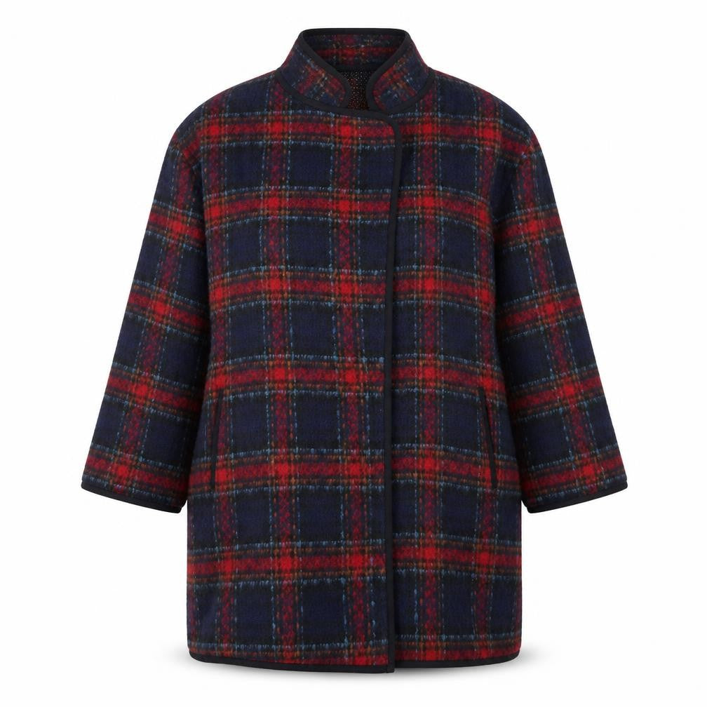 QED London Womens Red Check  Jacket  Size 16