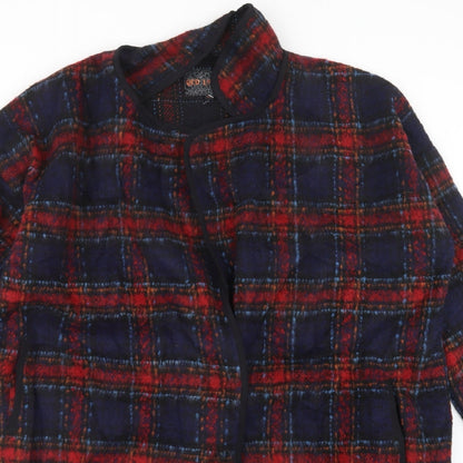 QED London Womens Red Check  Jacket  Size 16
