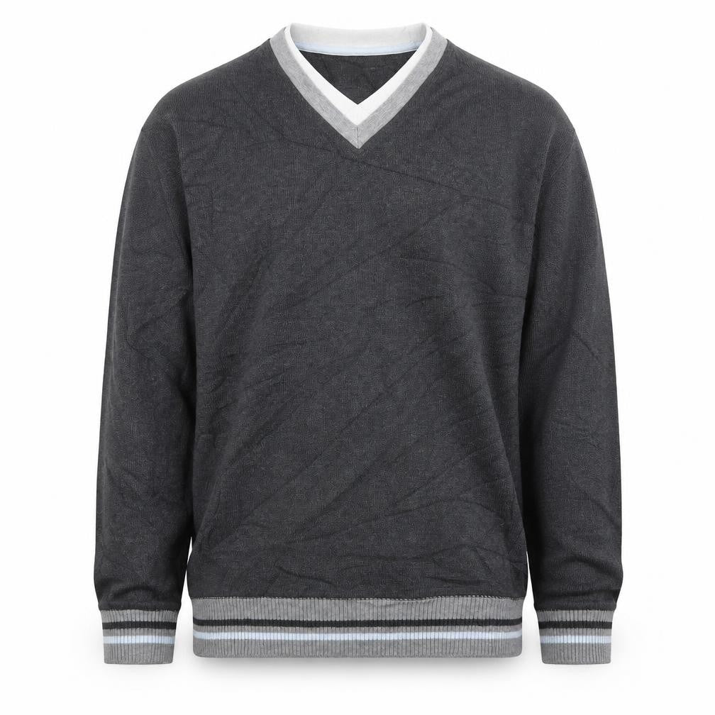 Mens UK Size S Easy Grey Pullover Jumper