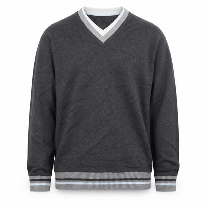 Mens UK Size S Easy Grey Pullover Jumper
