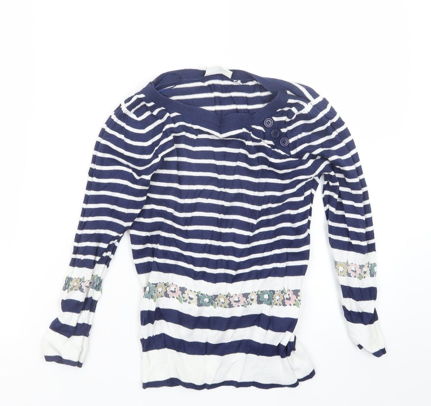 Womens UK Size 10 New Look Blue Pullover Jumper