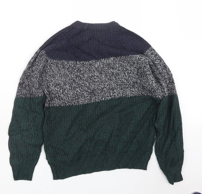 Cedar Wood State Mens Green  Knit Pullover Jumper Size S