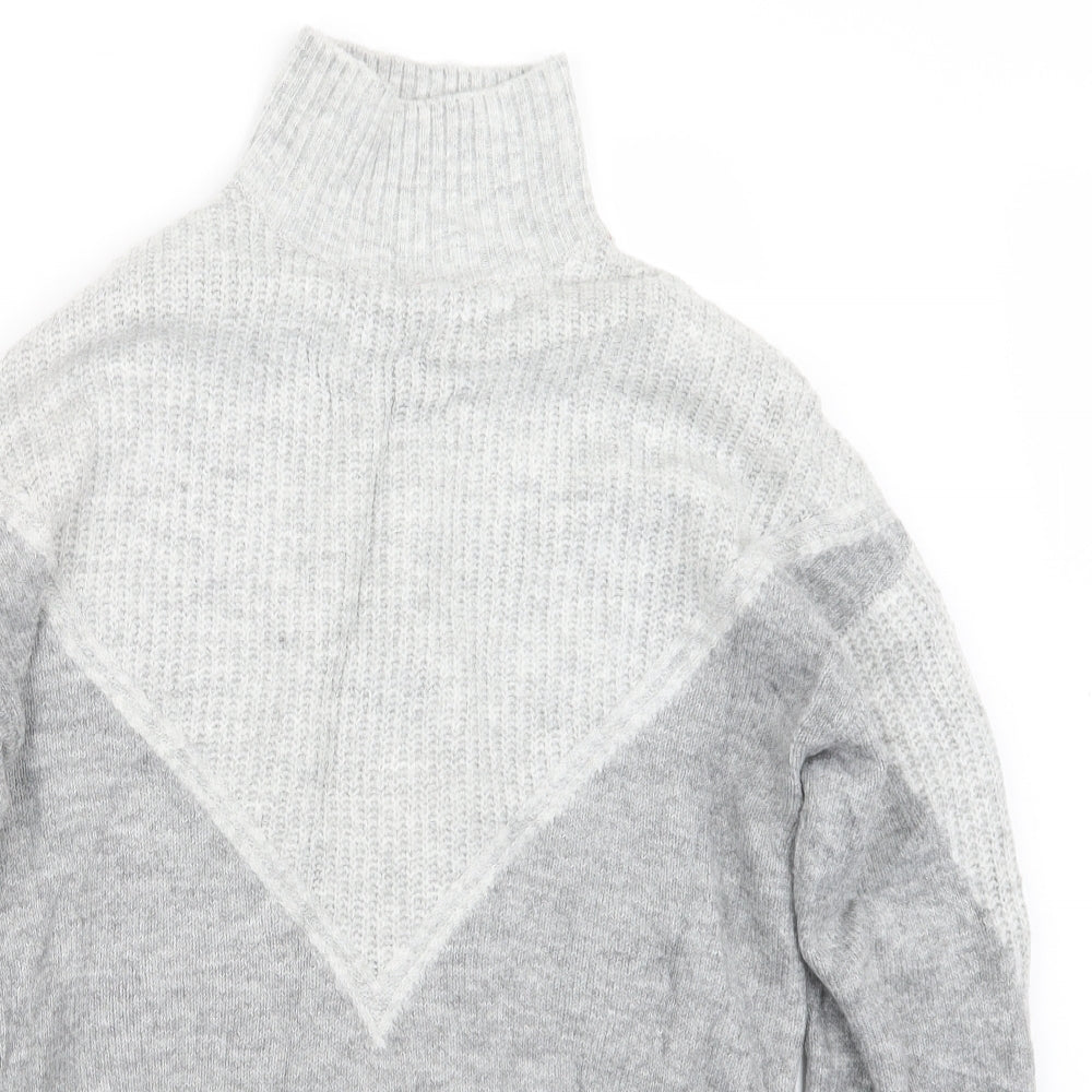 Primark Womens Grey  Knit Pullover Jumper Size 10