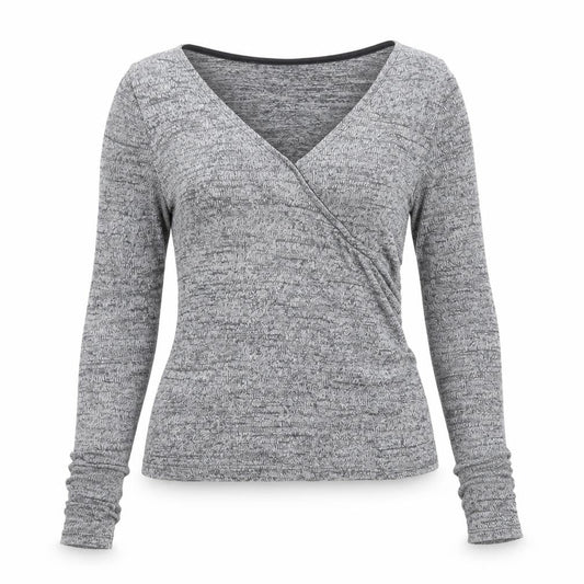 Front view of Miss Selfridge women’s blue knit jumper, size UK 6