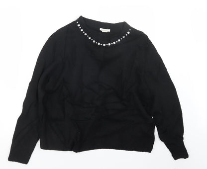 Womens UK Size M H&M Black Pullover Jumper